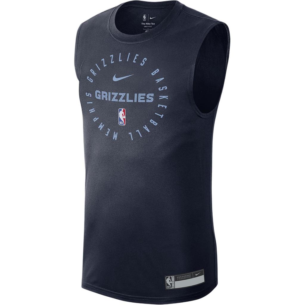 Nike Dri-Fit NBA Memphis Grizzlies Crew Neck Sleeveless Quick-Dry T-Shirt Men Tops University-Deep-Blue HF1875-419
