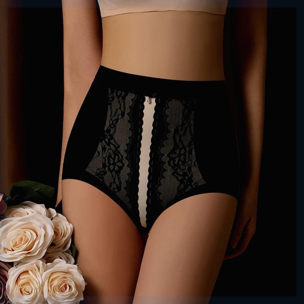 High Waist Panties Butt Lifter Briefs Lace Flower Seamless Underpants Postpartum Body Shaper Lady
