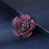 Rose brooch female design exquisite brooch small fragrance light luxury suit cheongsam pin accessories