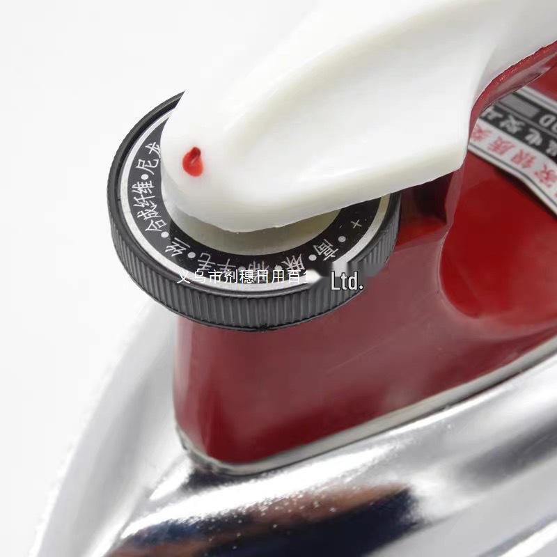 

Vintage Electric Dry Iron with Temperature Control and Rhinestone Hotfix Features for Household and Industrial Use 500W