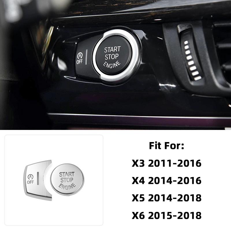 For 1 3 4 Series 3GT X3 X4 X5 X6 F20 F21 F30 F80 F34 F31 F25 F26 F15 F85 F16 F86 Car Engine Start Stop Button Cover Trim Sticker