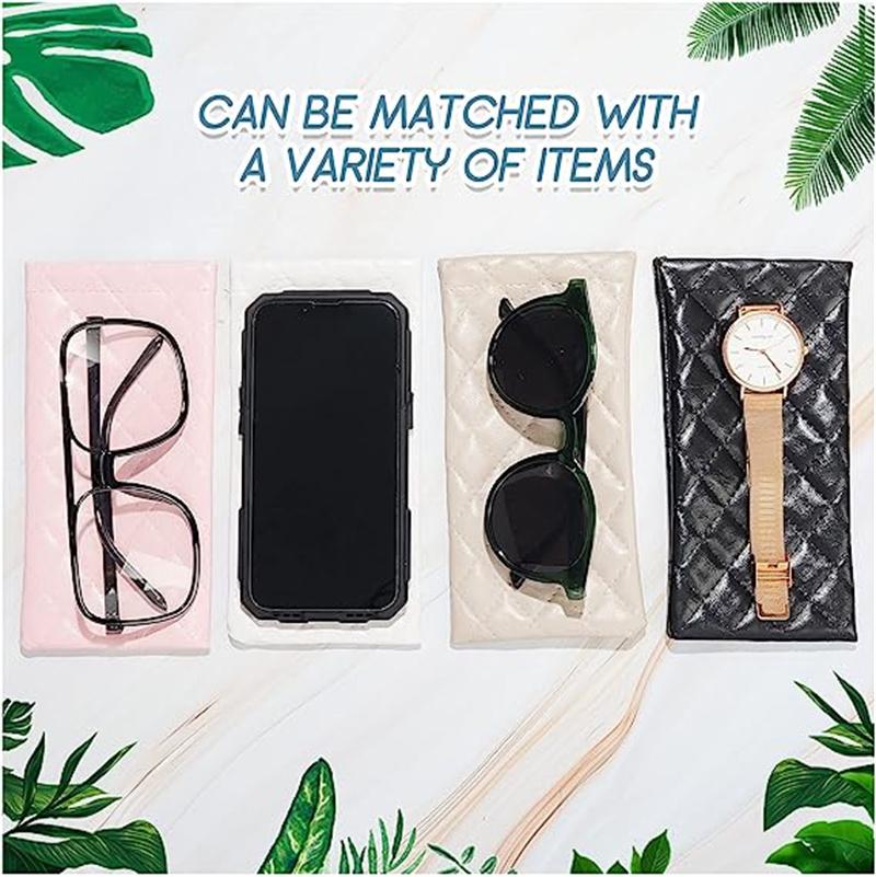 Fashion Sunglasses Bags Storage Case Portable Soft Pu Leather Coins Lipsticks Pouch High-Grade Waterproof Eyewear Glasses Bag
