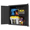 Metal Wall Cabinet with Door Lock & Shelf - Ideal for Garage, Workshop & Office - No Wood, No Formaldehyde, H77 cm × W75 cm × D30 cm