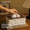 Wood And Plastic Tissue Box Ideal For Household Or Business Paper Towel Holder For Countertop Decoration