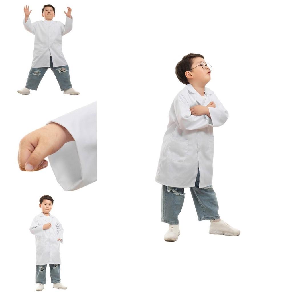 Kinderlaborkittel für Rollenspiele und wissenschaftliche Experimente Feuchtigkeitsableitende Baumwolle