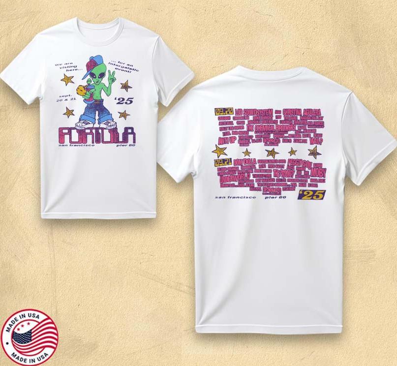 Portola Festival 2025 034Intergalactic Visitor034 Official Fan T-Shirt Unisex T-Shirt XXXXL