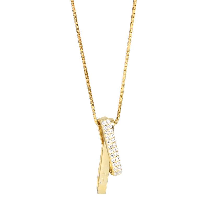 

Переплетенное ожерелье, Новый год для женщин, простая цепочка на ключицу, легкая роскошь, нишевый темперамент