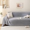 Modern Style Four Seasons Universal Back Plaid Plush Sofa Towel All-Inclusive Living Room Universal Cover Cover