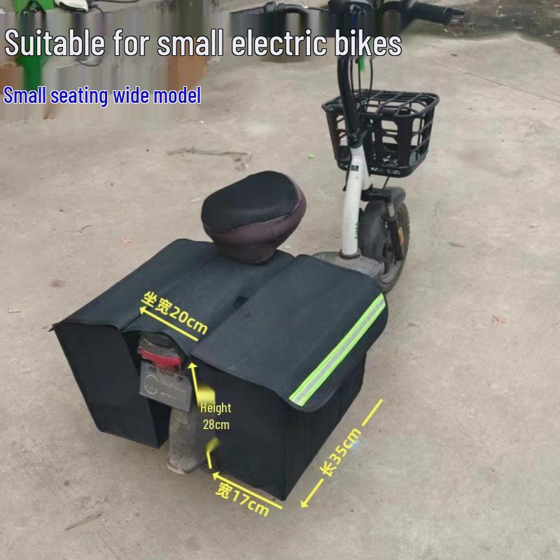 Electric Bicycle & Motorcycle Canvas Saddlebag - Scooter Tail & Storage Bag
