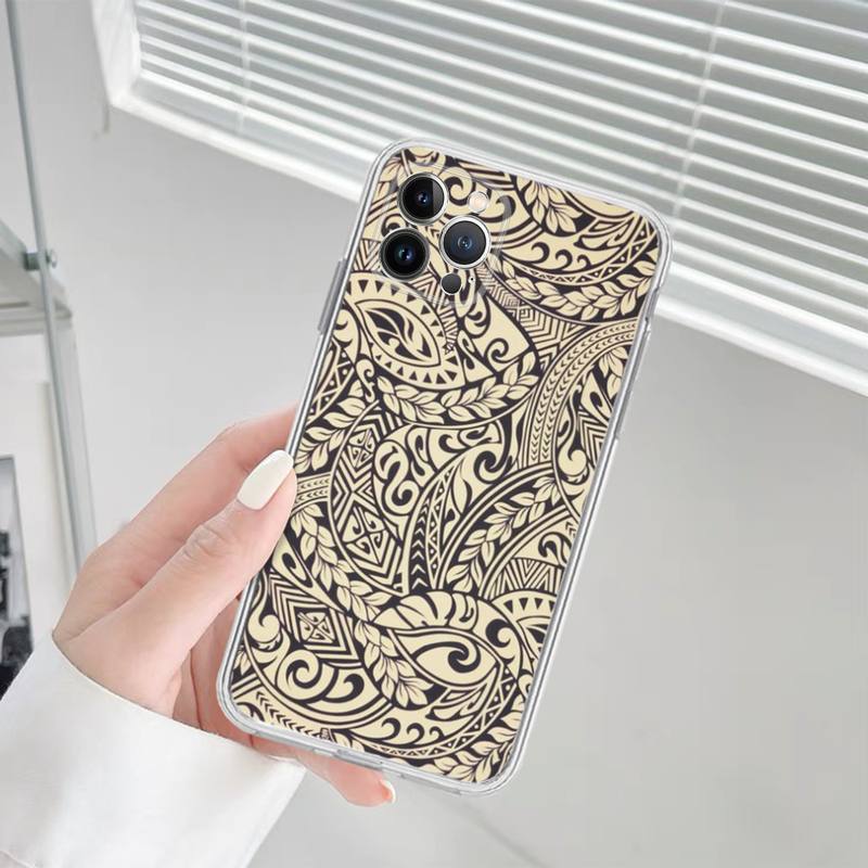 Yinuoda Maori Tribal Samoan Polynéské pouzdro na telefon Silikonové měkké pro iphone 14 13 12 11 Pro Mini XS MAX 8 7 6 Plus X XS XR kryt