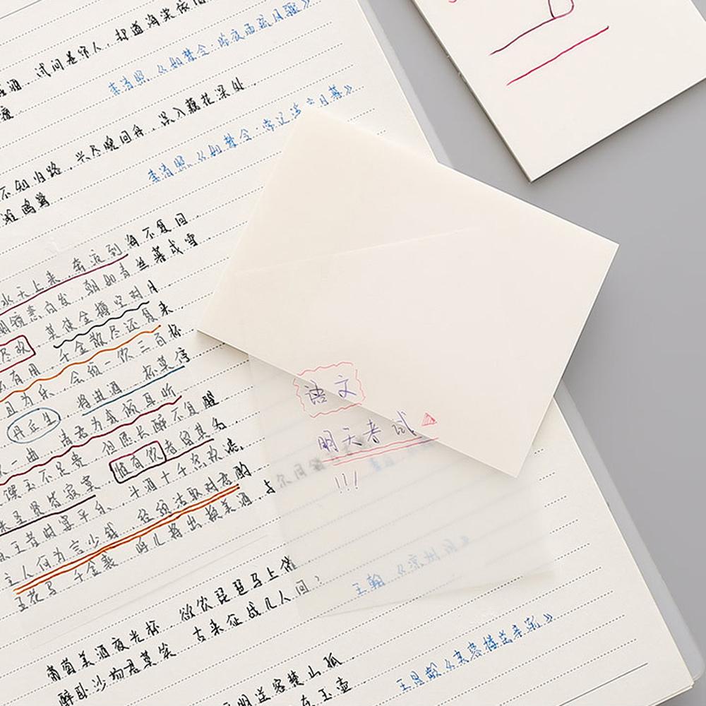 Waterproof 50 Sheets Daily To Do List Notepad Memo Sticky Note Paper Transparent Memo Pad