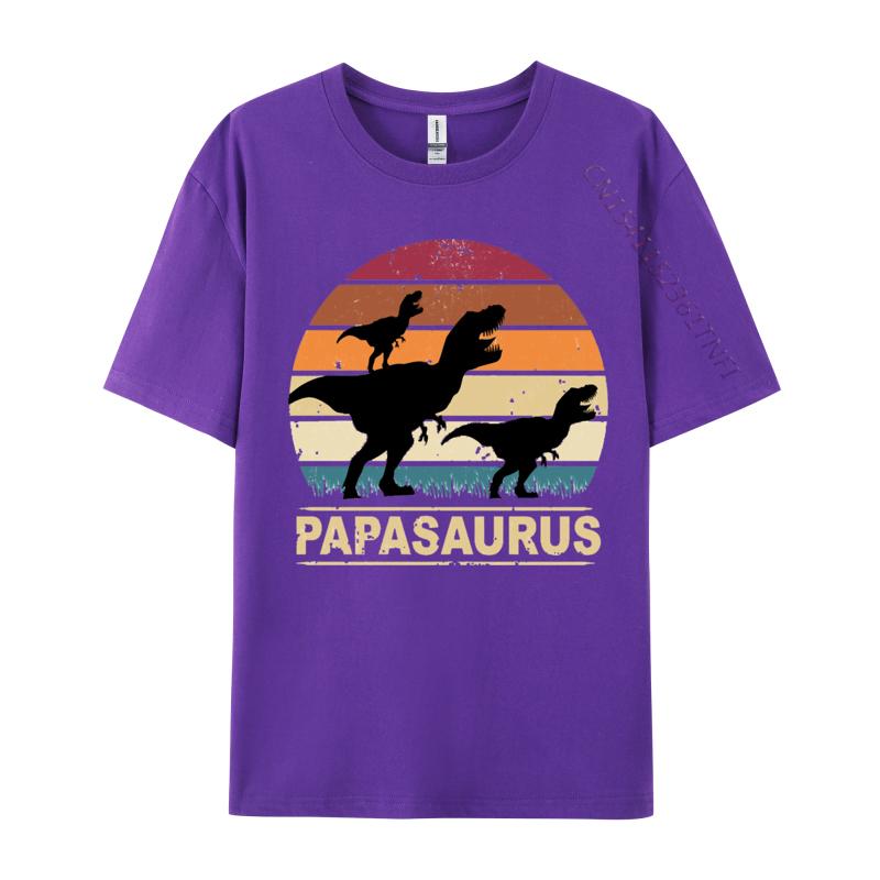 Papa Saurus Dino Twins Papasurus Tshirt Fitted Cosie T Shirt Combed  Cotton Man Tees Cosie TShirt Wholesale