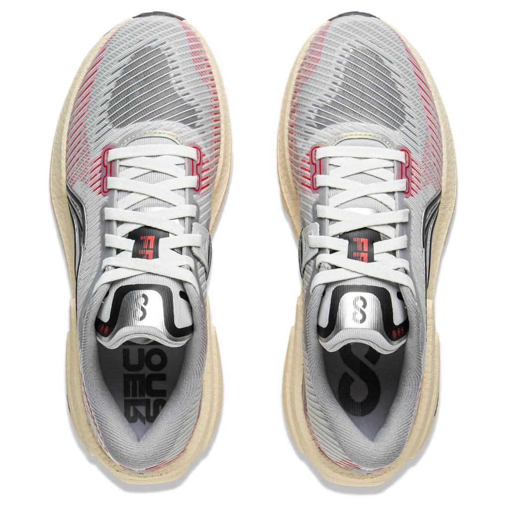 Li-Ning Lijun 8 Simple Comfortable Shock Absorbing Lightweight Rebound Low Top Casual Running Shoes Women sneaker Light-Gray Bright-Neon ARZV004-5