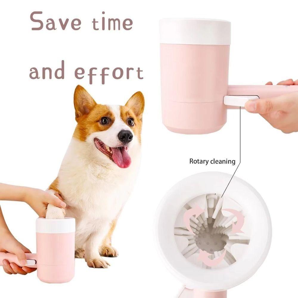 Automatic Dog Paw Cleaner Cup Soft Silicone Dog Feet Washer Pet Foot Washing Cup  Dirty Paw