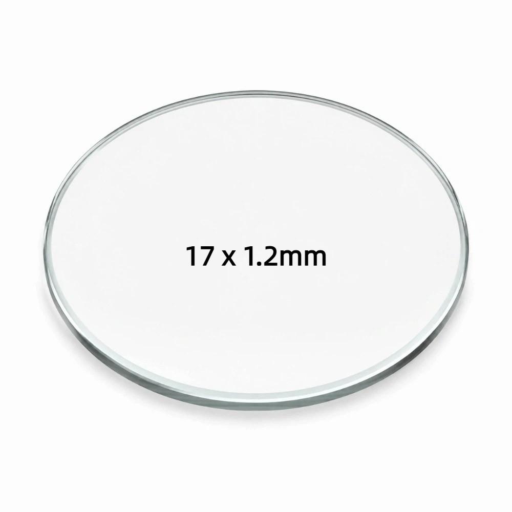 16-25mm Mineral Watch Glass Flat Watch Crystal High Quality Sapphire Watch Glass Watch Repair 17 x 1.2mm