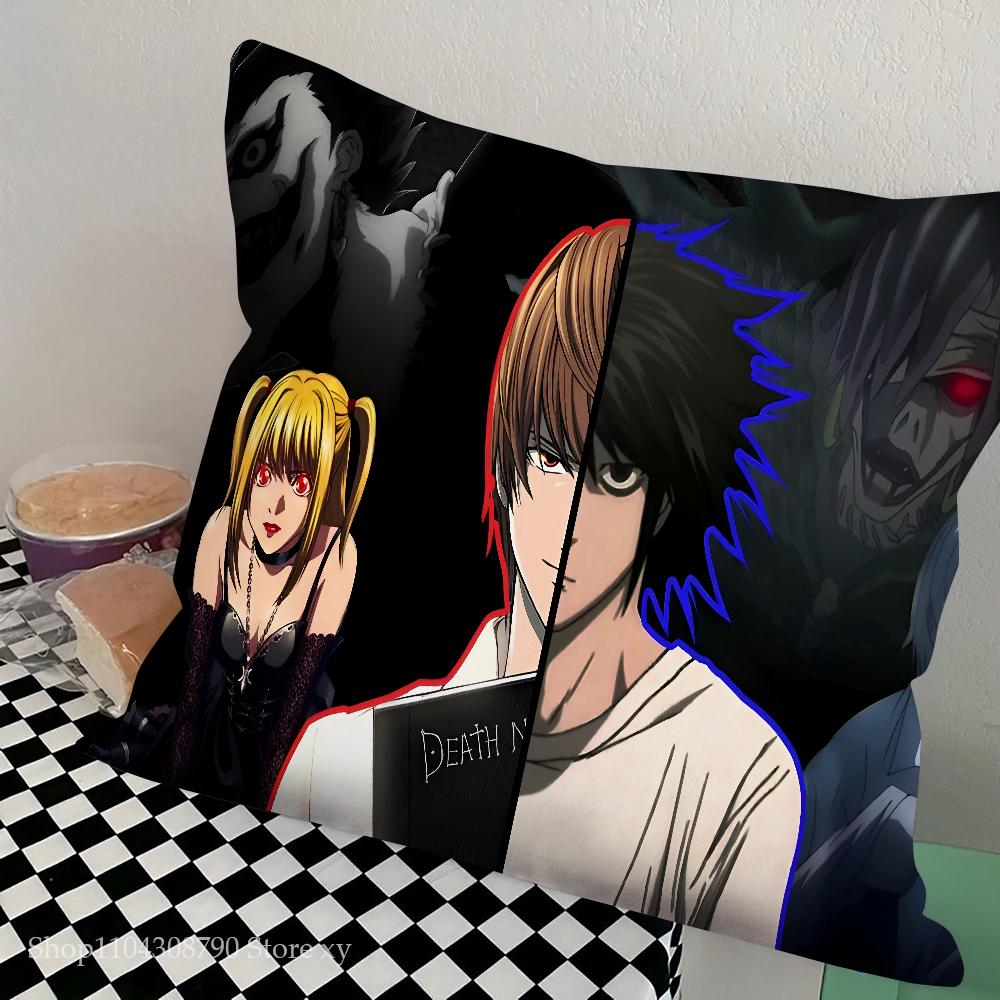 Anime Death Note Ryuk Pillow Case Square Pillow Bedroom Sofa Leisure Comfort Cushion Car Living Room Home Decoration