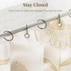 Shower Curtain Rings, Bathway Shower Curtain Hooks, Black Shower Curtain Rings Rust Proof, Anti-Drop Shower Rings for Curtain, Shower Hooks for