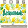 A Vibrant Lemonade Stand Decoration with a Background Cloth Is Perfect for Shooting Holiday Party Photos and Party Banners