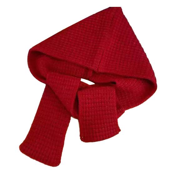 Szalik Czapka Jednolity Kolor Wiatroodporna Ochrona Uszu Gruby Dzianinowy Materiał Kaptur Czapka Zimowa Odzież Wierzchnia