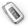 Autophone Compatible With Lexus Key Fob Cover With Keychain Soft TPU 360 Degree Protection Key Shell Case For 2013-2017 RX ES GS LS NX RS GX LX RC LC