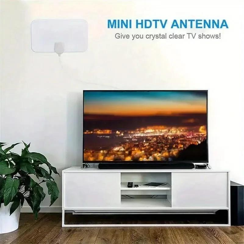 1080P Digital HD Indoor Antenna - 200 Miles Range for Home Hotel TV Reception