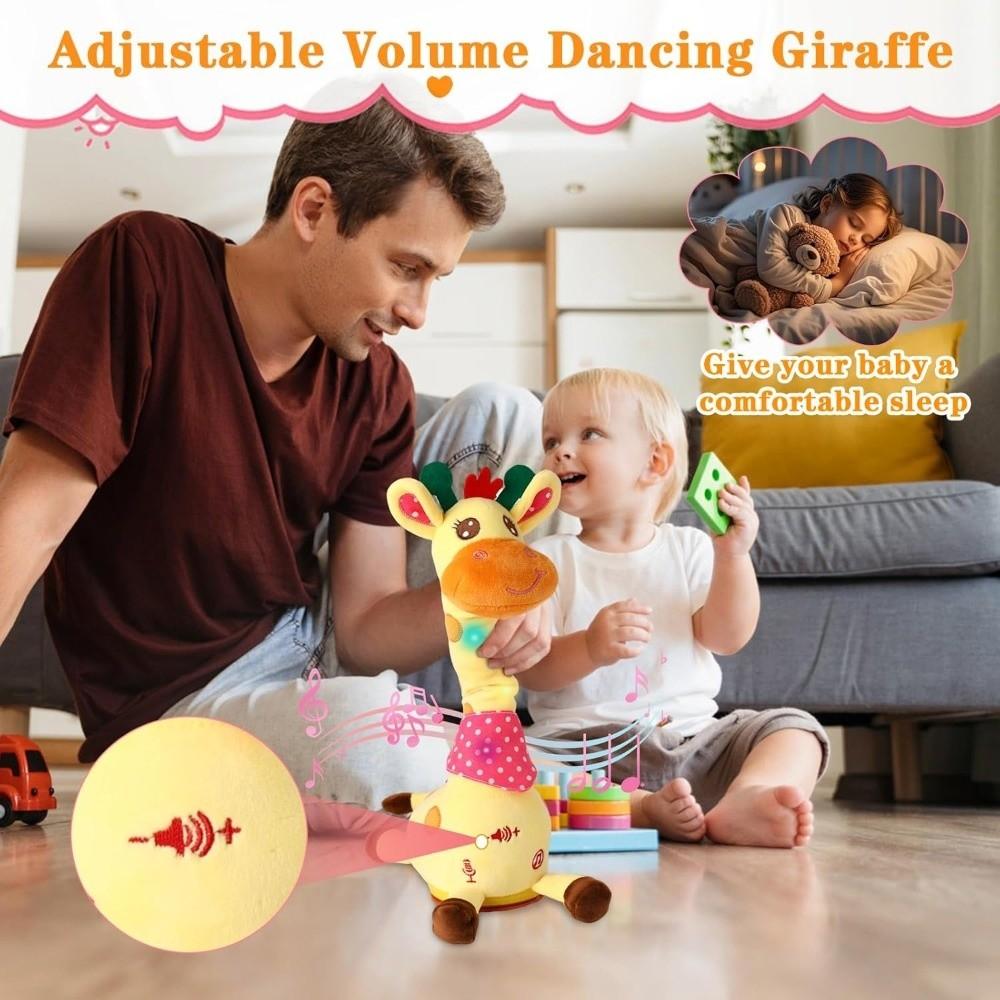 with 10 Songs Stuffed Animal Toy Repeating What You Say Swaying Dancing Giraffe  Children