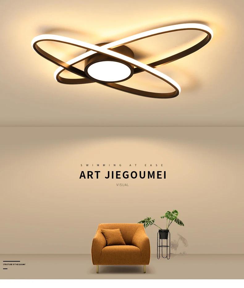 Modern Ceiling Lights LED Lamp For Living Room Bedroom Study Room White Black Color Surface Mounted Ceiling Lamp Deco AC85-265V