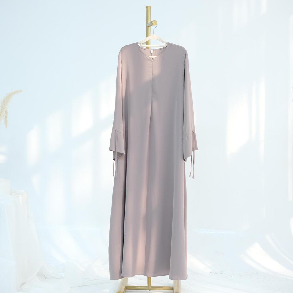 Loriya Einfarbiger Langarm-Bademantel LR938