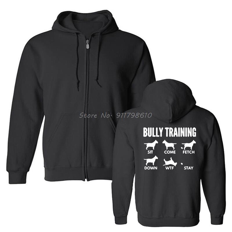 Vtipná mikina pánská Anglický buldok Bully Train Pánské mikiny s kapucí Fleecové mikiny Mikina Streetwear Harajuku