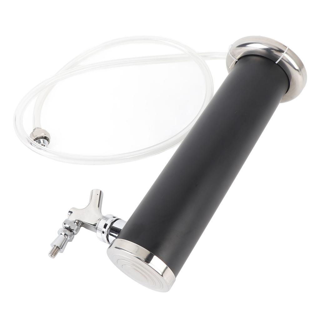 Single Tap Stainless Steel Draft Beer Tower 3 Inch Column Draft Beer Tower Dispenser Kit for