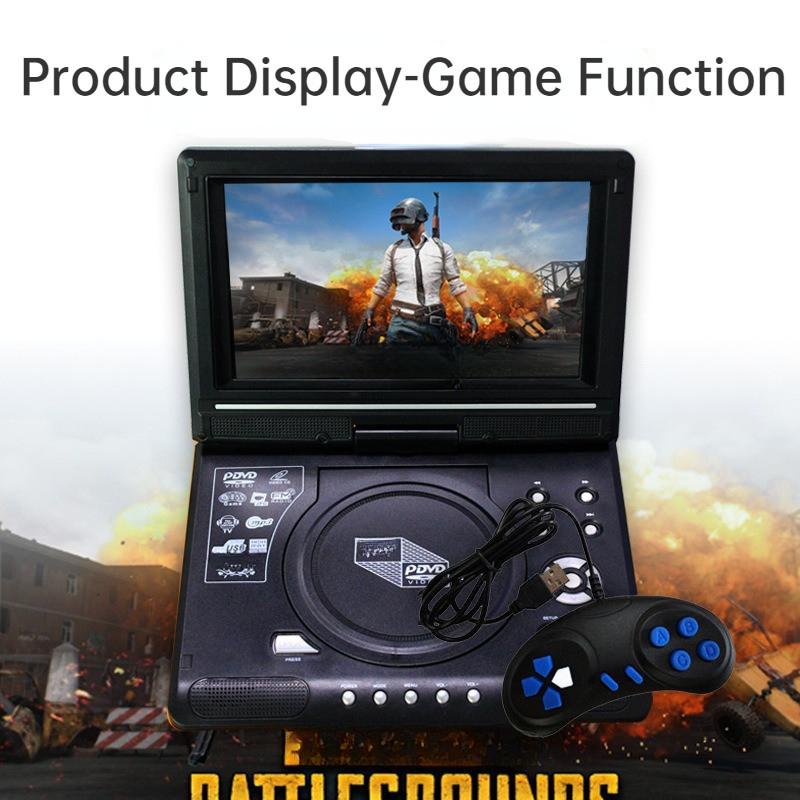 9,8palcový přenosný HD EVD malý televizor Mini s velkým reproduktorem, CD přehrávačem, mobilním DVD přehrávačem