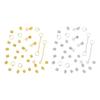 32Pcs Dreadlock Hair Accessories, Hip-hop Style Hair Charms, Star Chain Pendants Hair Beads Rings for Styling Daily Festivals Parties
