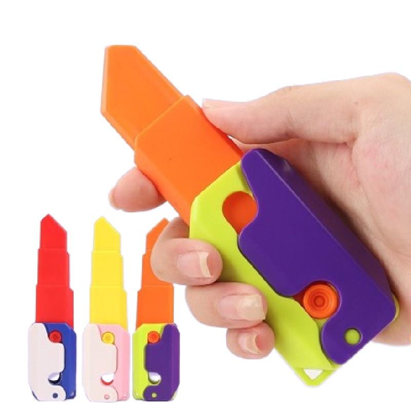 Large Carrot Knife Toy 3d Gravity Upgrade Edition Trendy Stress Relief Toy