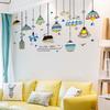XY9001 Creative Nordic Ins Style Wall Decorative Wall Stickers Self-adhesive Wallpaper Chandelier Bedroom