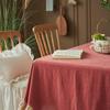 Rectangular/Round Ruffles Cotton Tablecloths Wedding Decoration Christmas Halloween Party Restaurant Kitchen Dining Tables Cover