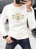 2023 European Style Slim Fit Men's Rhinestone Letter Sweatshirt