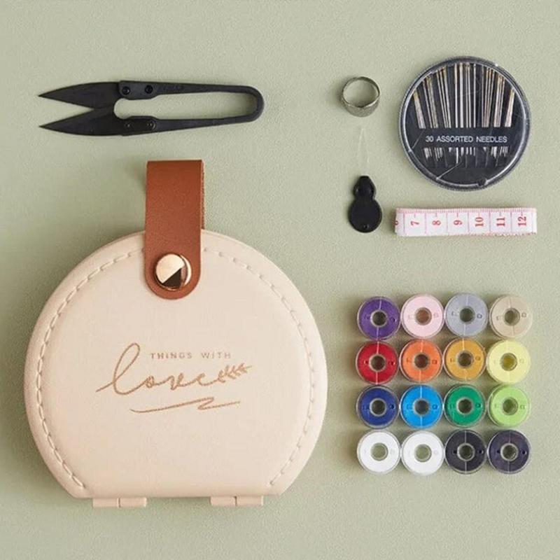 Button Sewing Kit Sewing Repair Kit Portable Sewing Tool Kits Sewing Kit Box Beginner Friendly Sewing Repair Kit With Threads