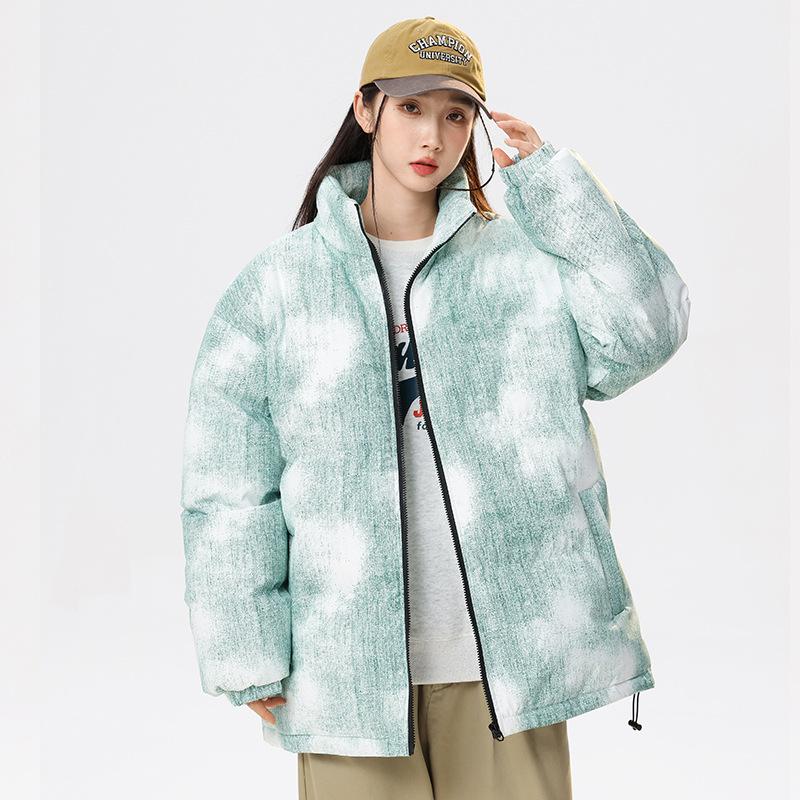 Herren neuer Winter koreanischer Stil Mode lässig Allround lockere Baumwolljacke Herren Batik Brotjacke Herren- und Damen-Gleichstil Baumwolljacke