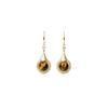 Shiny Wrapped Hollow Tiger Eye Earrings New Chinese Style Luxury Vintage Ear Jewelry For Women