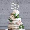 25 Cake Topper Glitzernde Kristall-Strasssteine Cake Topper Kuchen Dekoration für 25. Geburtstagsfeier oder oder 25. Hochzeitstag