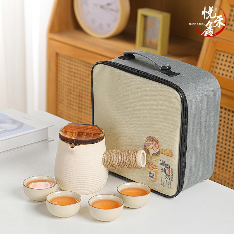 Canned Pot Outdoor Portable Fireplace Boiling Teapot Open Flame Dry Burning Ceramic Pot Boiling Milk Tea Pot Modern Simplicity