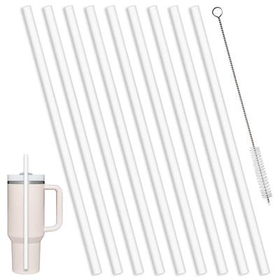 6 Pack Replacement Straws Compatible Stanley 40oz Tumbler Plastic Clear Reusable For Travel Tumbler Ice Cup Straw Set