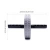 15MM Workout AB Roller Wheel Non-slip Abdominal Wheel No Noise Exercise Wheel Abdominal Exerciser for Home Gym Strength Workouts