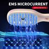 Electric Massage Comb Spray Comb EMS Head Acupoint Medicine Comb Red Blue Light Therapy Device Anti-Hair Loss Brush