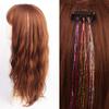 Hippie Decor Glitter Strips Party Headdress Tinsel Sparkle Silk Wig Long Straight Sparkly Ponytail