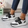 Women's Spring-autumn Export Large-size Casual Sports Shoes with Laces, Large-size Mesh Upper, and Polyurethane Sole