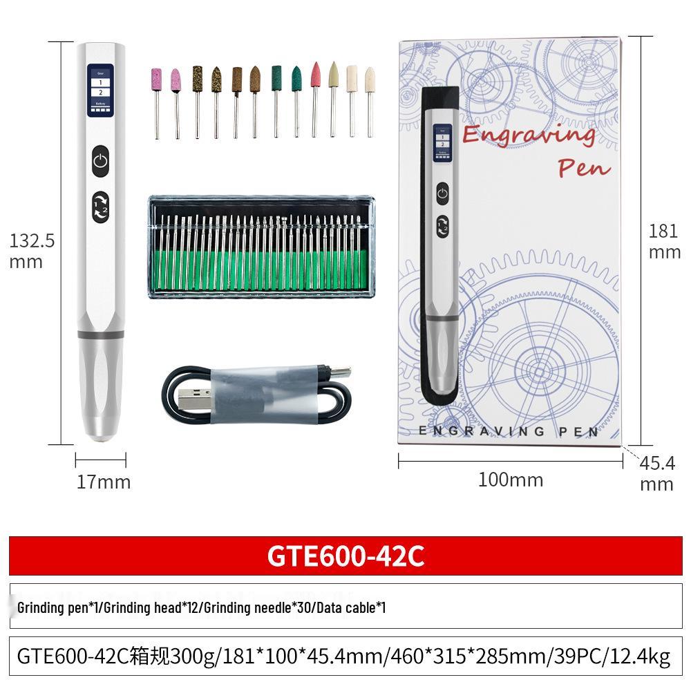 

42-in-1 Portable Mini Grinder & Engraving Tool - Lithium Battery Powered for Nail Art, Carving, Polishing, and Engraving