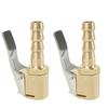 8mm Car Tire Valve Clip Solid Brass Nozzle Clamp Inflation Pump Adapter Air Chuck Inflator Quick Connector Tire Accessories 2pcs