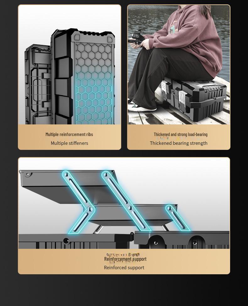 Zielony Las Przenośny Trójwarstwowy Wielofunkcyjny Przybornik: Składany Magazyn Przemysłowy na Sprzęt Domowy i Samochodowy