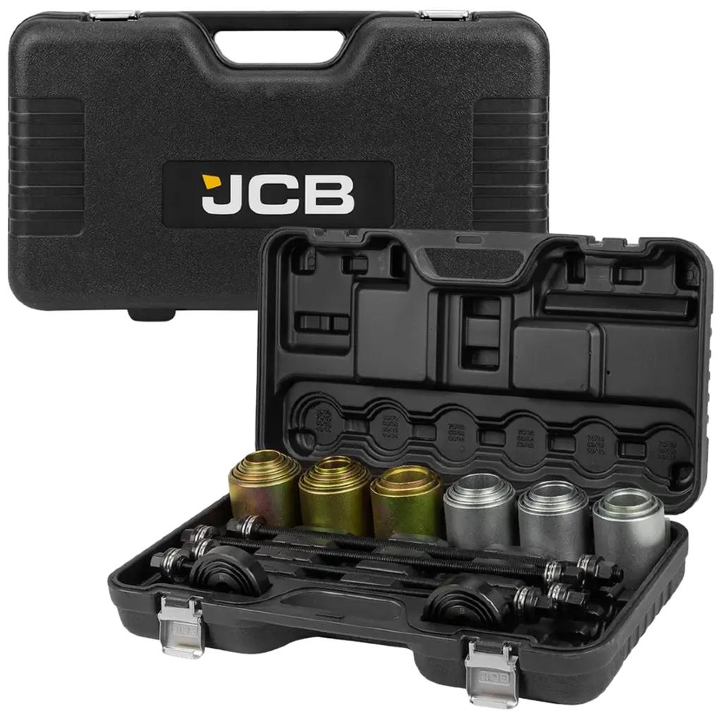 JCB Set of swing arm bushing pullers, bearings, pins, adapters, 26 pieces